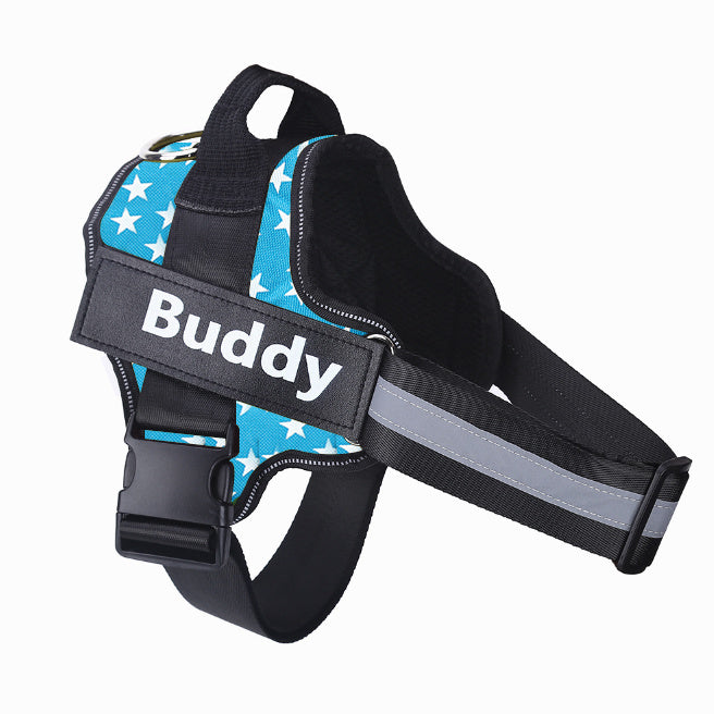 Harnais pour chien personnalisé NO PULL Harnais réfléchissant respirant réglable pour petit et grand chien