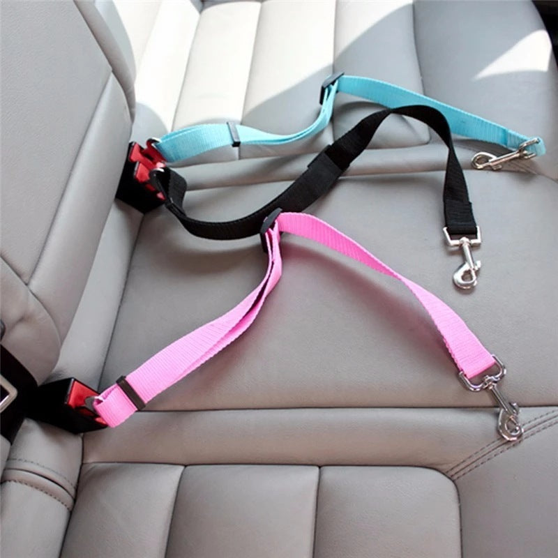 Laisse de Sécurité pour Chien en Voiture - Attache Réglable et Résistante