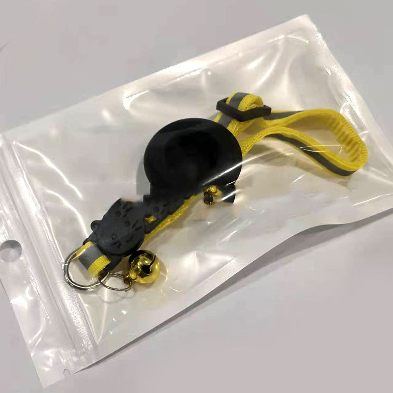 Collier pour animaux de compagnie Airtag avec cloche réfléchissant réglable collier pour chien chat Anti-perte