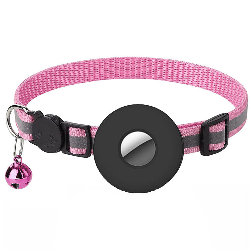 Collier pour animaux de compagnie Airtag avec cloche réfléchissant réglable collier pour chien chat Anti-perte