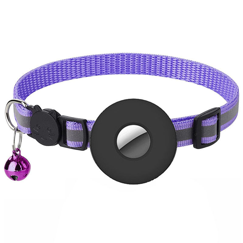 Collier pour animaux de compagnie Airtag avec cloche réfléchissant réglable collier pour chien chat Anti-perte